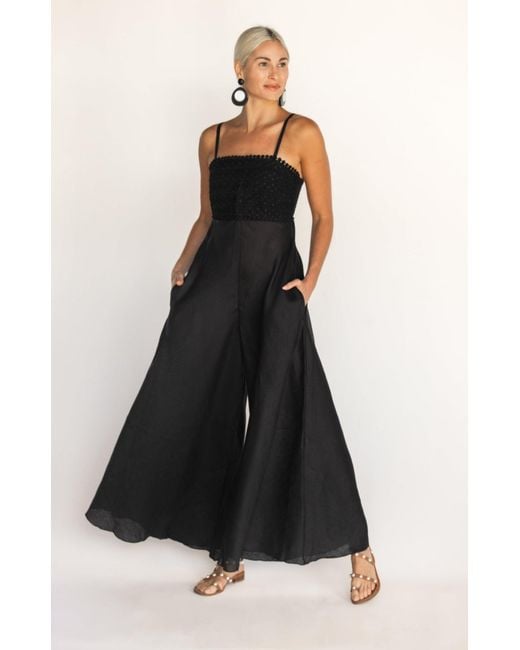 MARICEL Black Sofia Jumpsuit