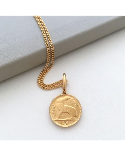 Katie Mullally Metallic Irish 3D Coin Plated Necklace