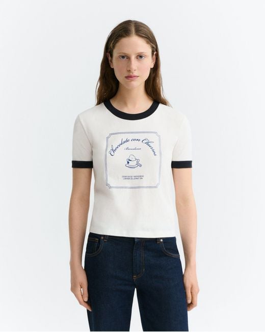 Thinking Mu White Churros Zowie R T-Shirt