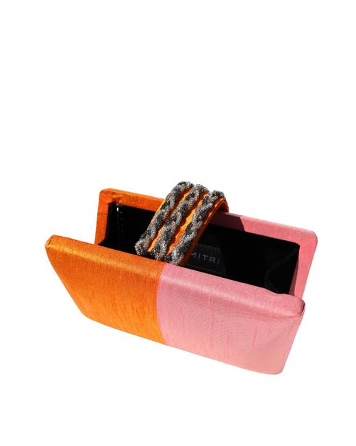 Simitri Pink Mango Clutch