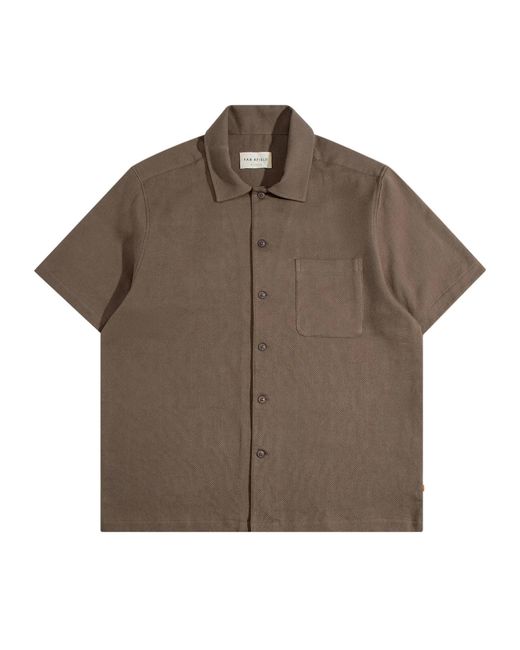 Far Afield Brown Busey Micro-Dobby Shirt for men
