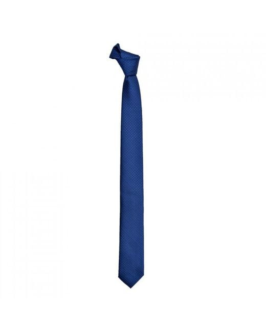 DAVID WEJ Blue Circle Jacquard Tie – for men
