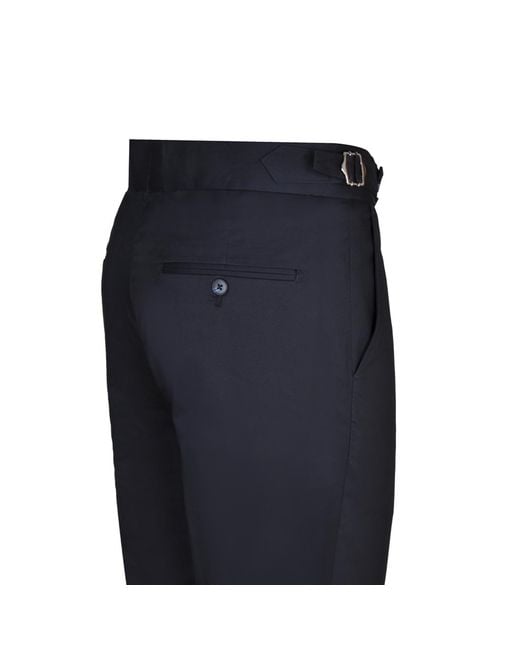 DAVID WEJ Blue Paco Gurkha Chinos Trouser for men