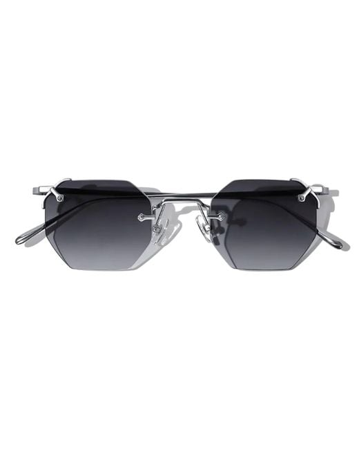 Cossimo Black Mykono Metal Hexagon Sunglasses