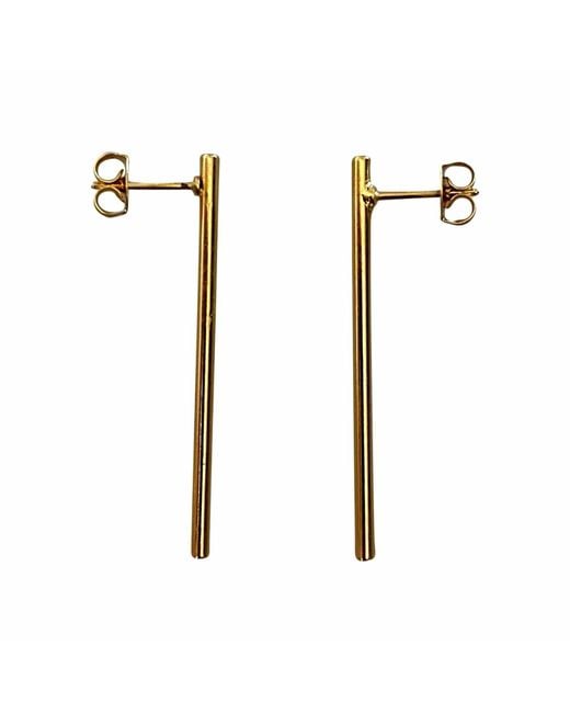 IN CAUDA VENENUM White Voltan Earrings