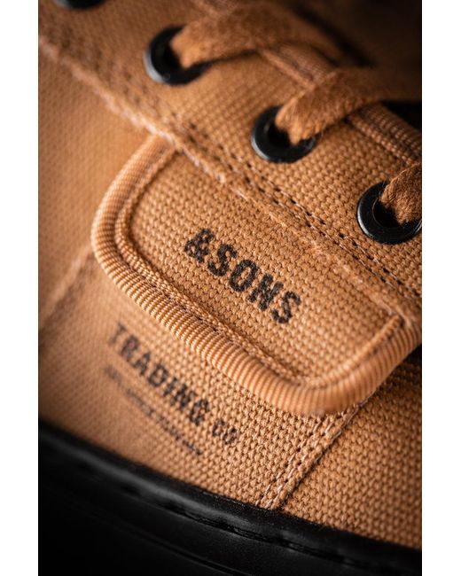 &SONS Trading Co Brown Baseline Tan Low Top for men
