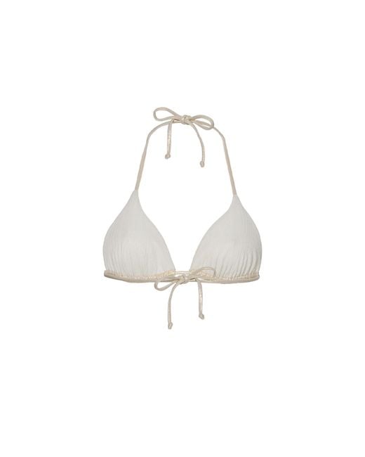 Anse Victorin White Bianca Bikini Top