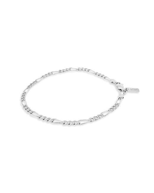Lutiro Metallic Figaro Chain Bracelet