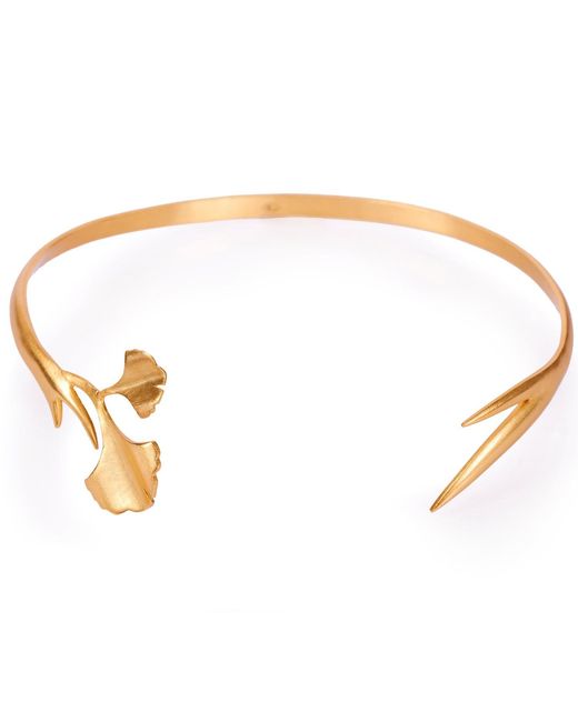 Christina Greene Metallic Ginkgo Garden Collar