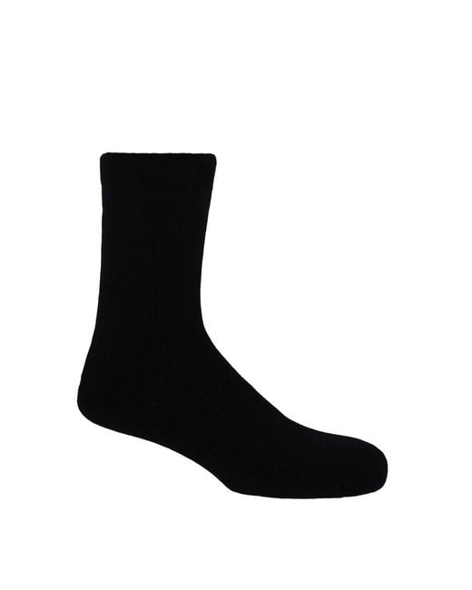 Peper Harow - Made in England Black Plain Bed Socks – for men