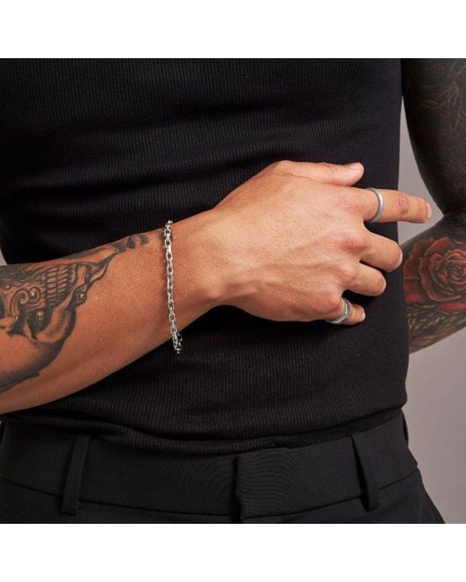 7879 Metallic Platinum Forte Chain Bracelet