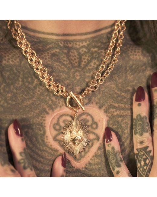 IN CAUDA VENENUM Metallic Anahita Necklace