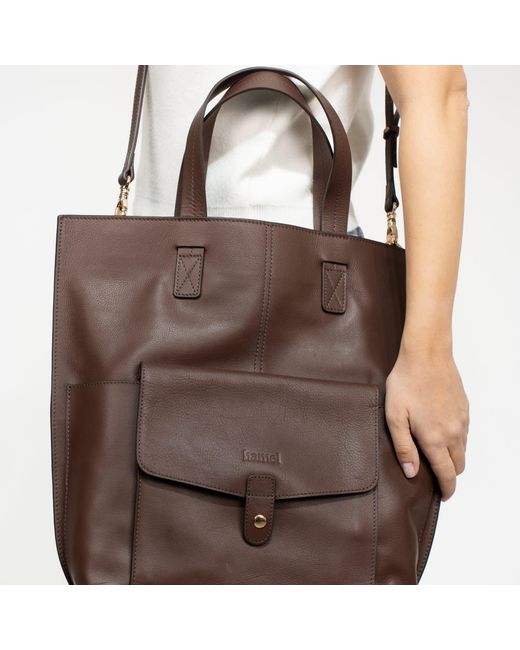 Hamel Atelier Brown Goya Leather Crossbody Bag