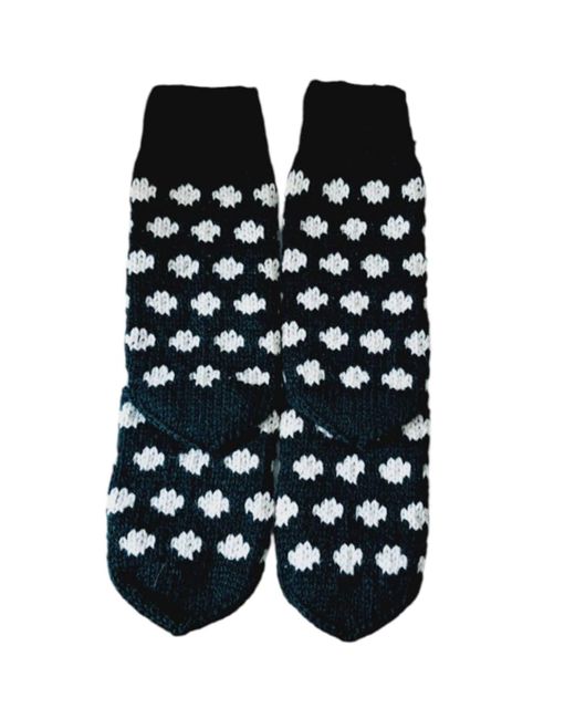 Springmoonatelier Blue Handmade Wool Hat, Gloves, And Socks Set
