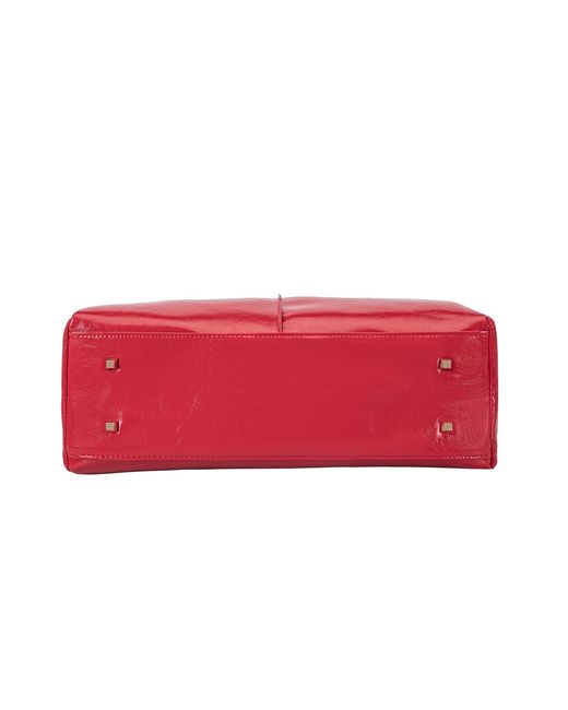 Mkf Collection - J'omor Red Yareli Tote Bag With Mini Bag- Two-Piece Set