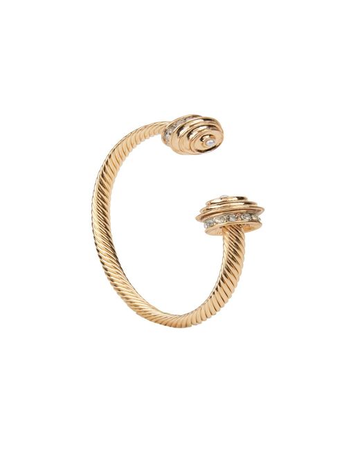 Saachi Metallic Barbell Charm Statement Cuff