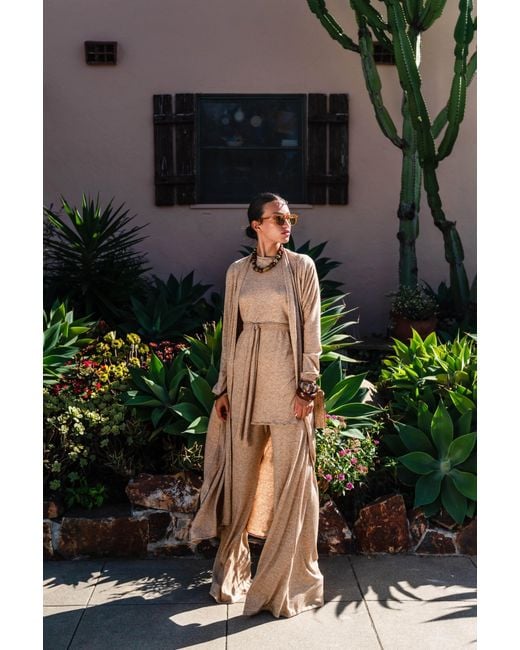 Jennafer Grace Natural Neutrals Creme Brulee Yoga Duster