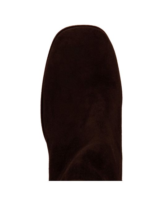 Beautiisoles by Robyn Shreiber Made in Italy Brown Scottie Suede Bootie Comfortable & Dressy Low Heel For Day & Evening Wear