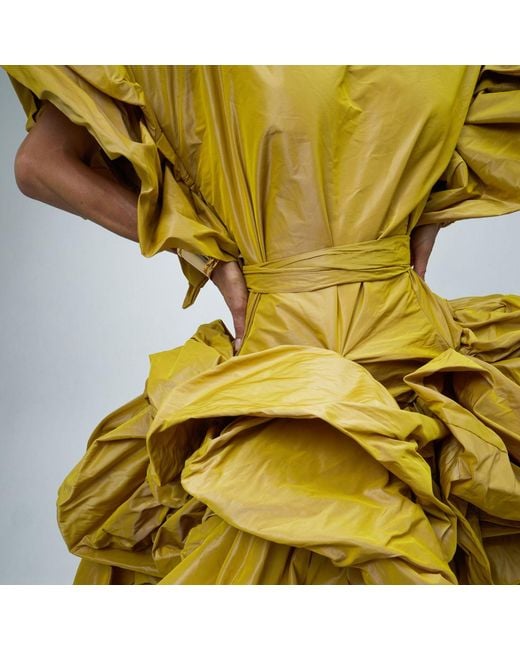 Miro Misljen Yellow Balloon Dress