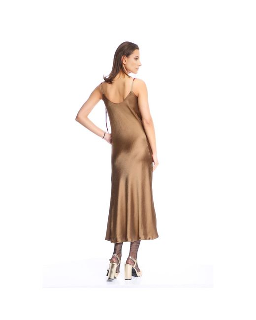 Silvia Serban Green Double Sided Midi Dress Kaki & Burgundy