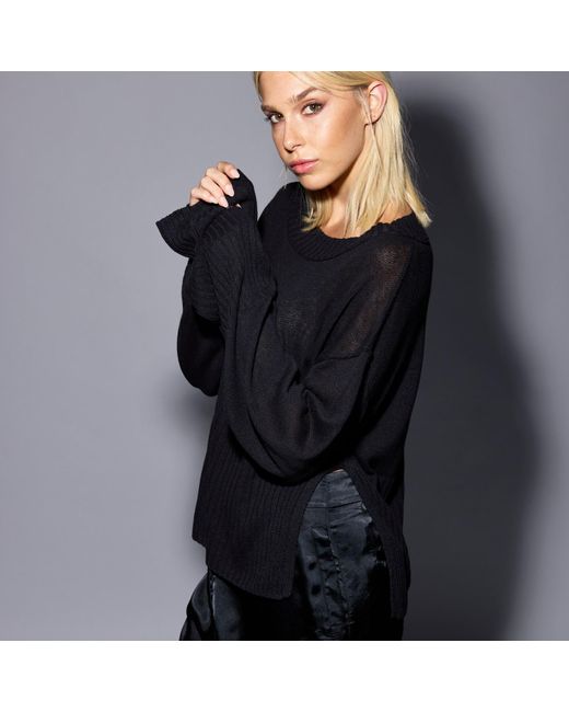 Dref Black Friendly Sweater
