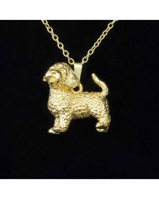 Simon Kemp Jewellers Metallic Cockapoo Pendant Eighteen Carat On Solid Sterling