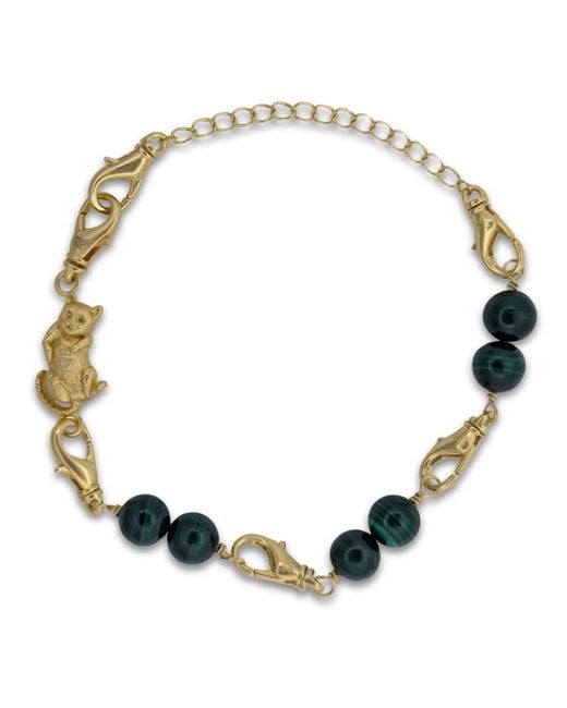Frenvyrn Multicolor Cat Convertible Malachite Bracelet Bag Charm Medium for men