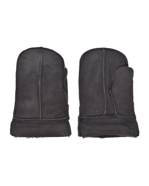 Owen Barry Black Sheepskin Split Mitten Cromita