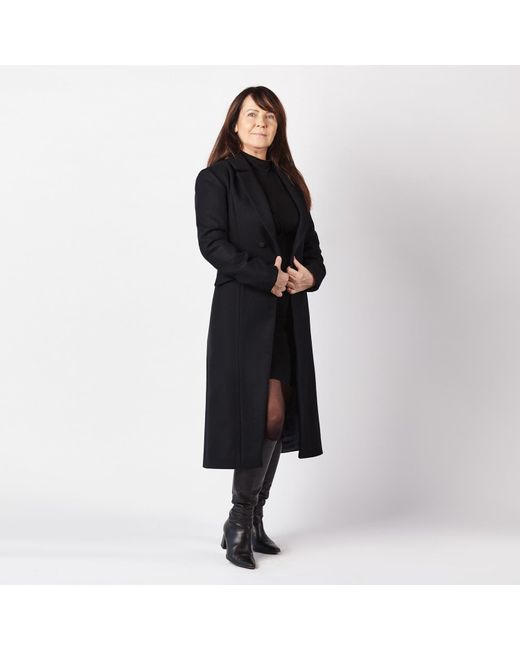 Mandragora Black Classic Wool Coat