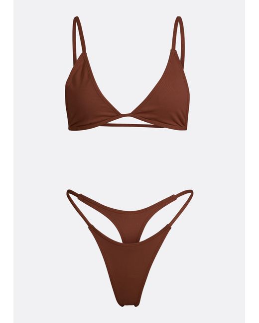 Minimale Animale Brown Mirage Bikini Top