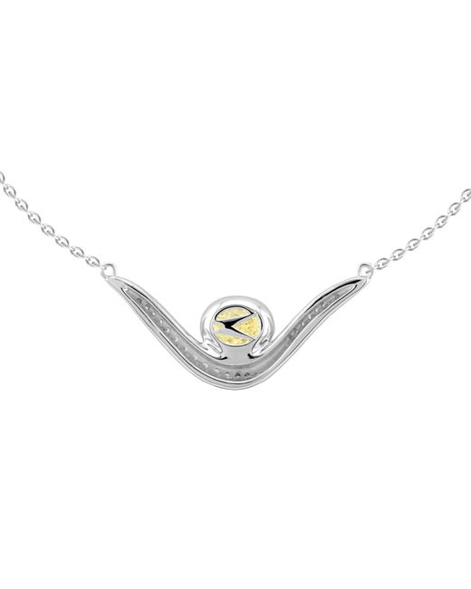 Arte Madrid Metallic Sierra Sculpted Pavé Contour Necklace