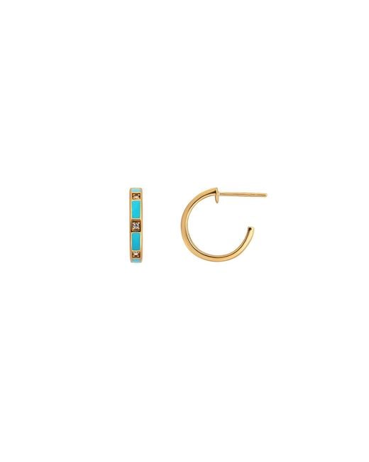 Karma and Luck Blue Serene Sensations Hoop Earrings
