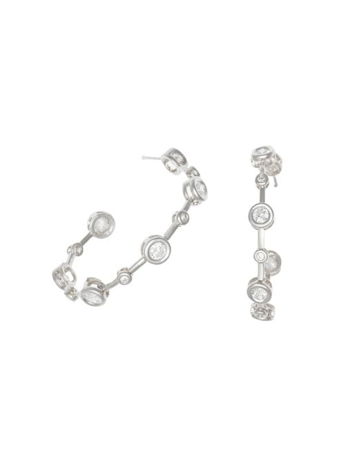 Shabella Nyc White Luxe Hoops