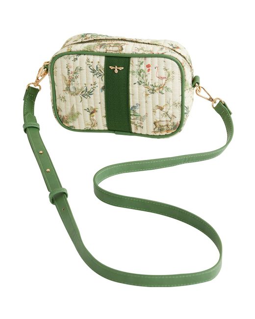 Fable England Green Fable Toile De Jouy Olive Camera Bag