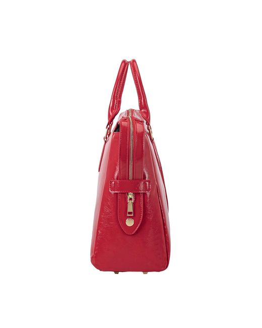 Mkf Collection - J'omor Red Yareli Tote Bag With Mini Bag- Two-Piece Set