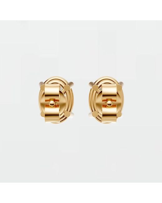 Aya Fine Jewelry White Minimalist Oval Lab Diamond Stud Earrings
