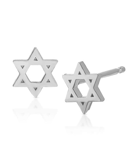 Maya Brenner Metallic Charm Stud