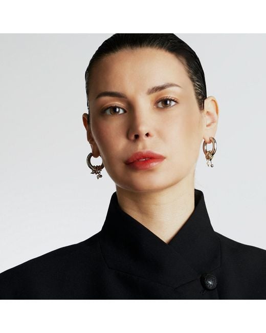 Kirei Metallic Voltage Hoop Earrings