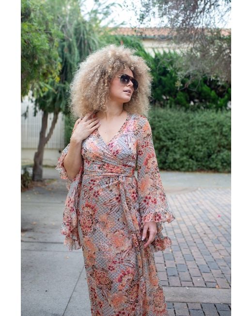Jennafer Grace Natural Boogie Muse Wrap Dress