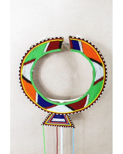 Botanical Boys Blue Kenya Maasai Beaded Necklace