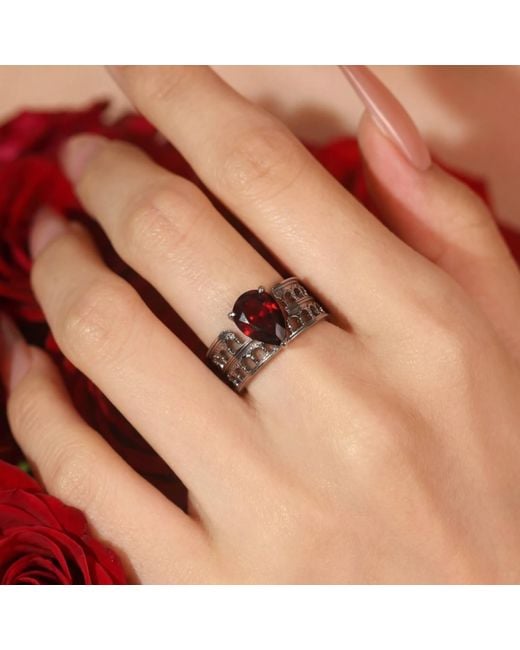 Azura Jewelry New York Metallic Blood Oath Colosseum Ring Vermeil