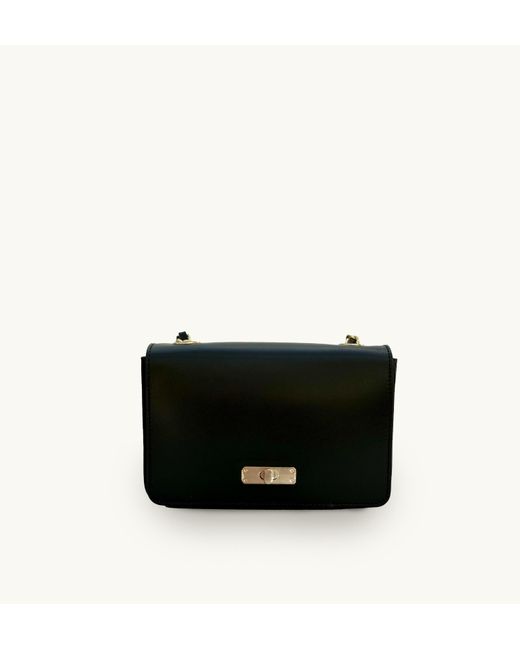Apatchy London Black The Grace Leather Bag