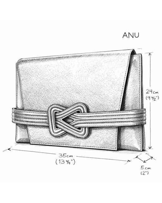 Gráinne Maher Natural Anu Convertible Clutch Mushroom