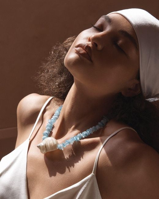 Amber Sceats Blue Cassis Necklace