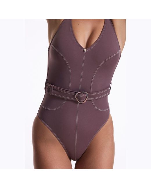 House of Silk Purple Lana Swimsuit
