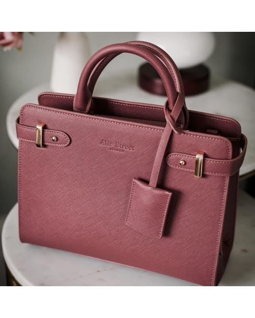 Alie Street London Purple Derby Occasion Handbag