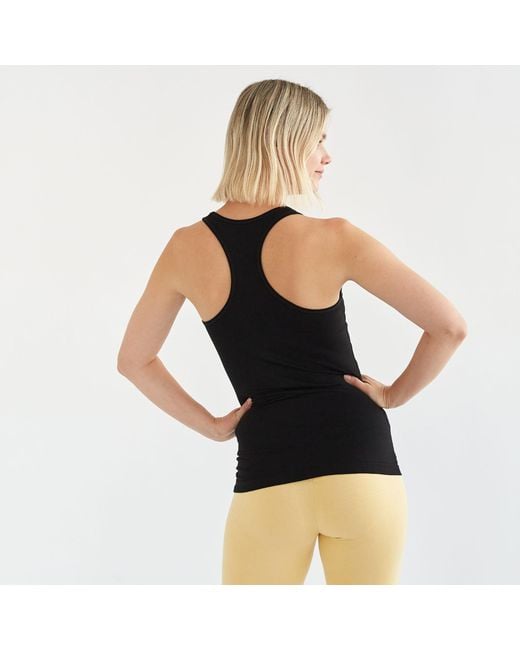 On/Off Essentials Black Bamboo Scoop Neck Tank
