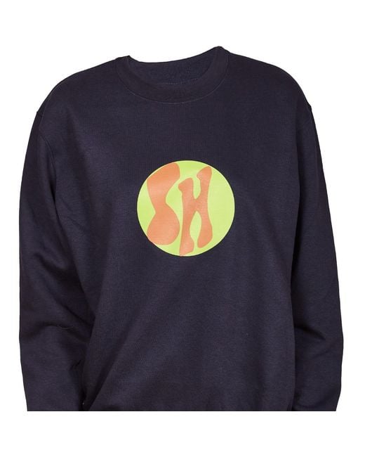 SOHUMAN Blue Guer Organic Cotton Sweatshirt