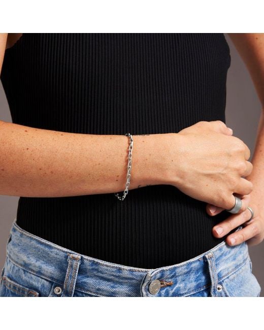7879 Metallic Platinum Forte Chain Bracelet