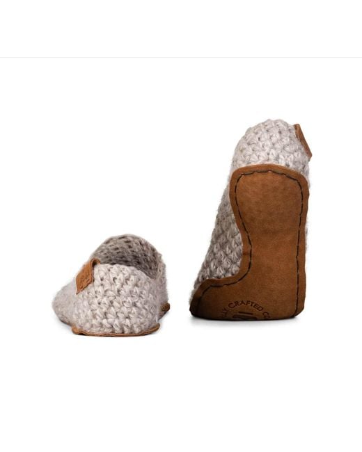 Kingdom of Wow Pink Neutrals Light Artisan Made Wool Slippers For for men